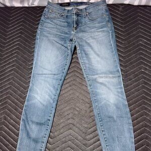 J Cew Toothpick Indigo Jean Size 26